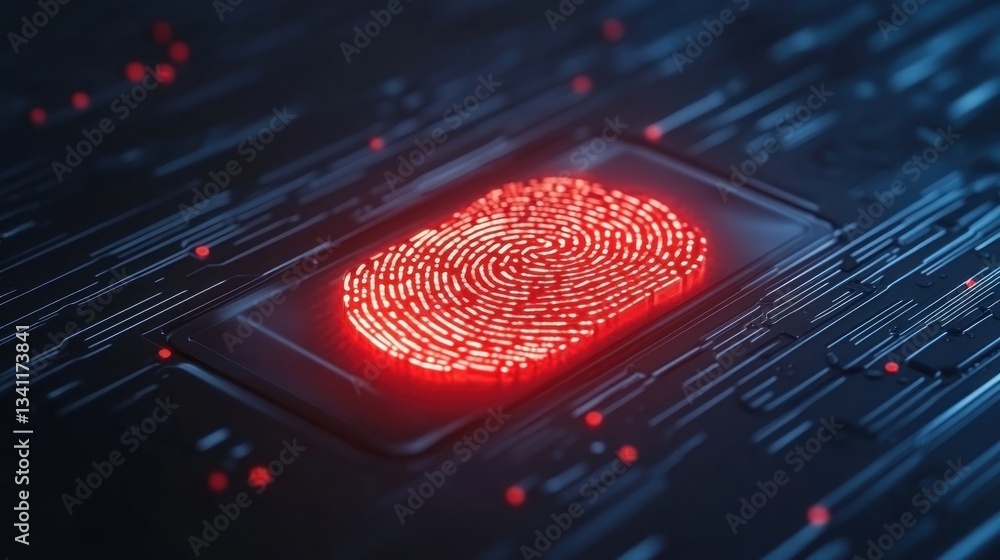 Poster digital fingerprint authentication: secure biometric technology