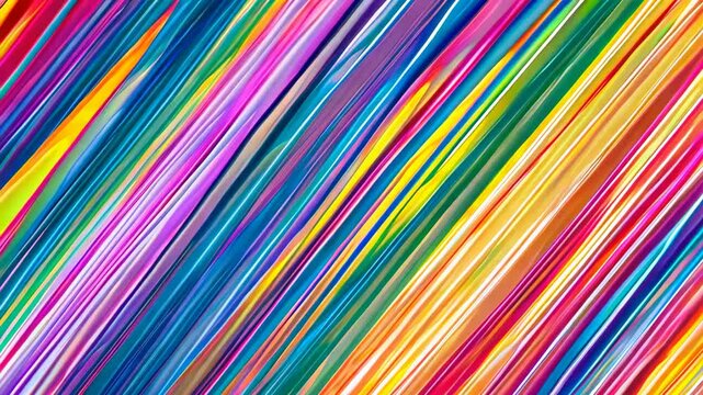 bright rainbow diagonal stripes, seamless background, high saturation, bold colors, playful vibe, cheerful atmosphere, energetic feel