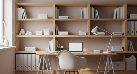 Sunlit Cozy Elegant Home Library with Window and Books, Zoom Virtual Backgrounds, Cozy Interior Backdrops, Living Room Backgrounds for Virtual Meetings