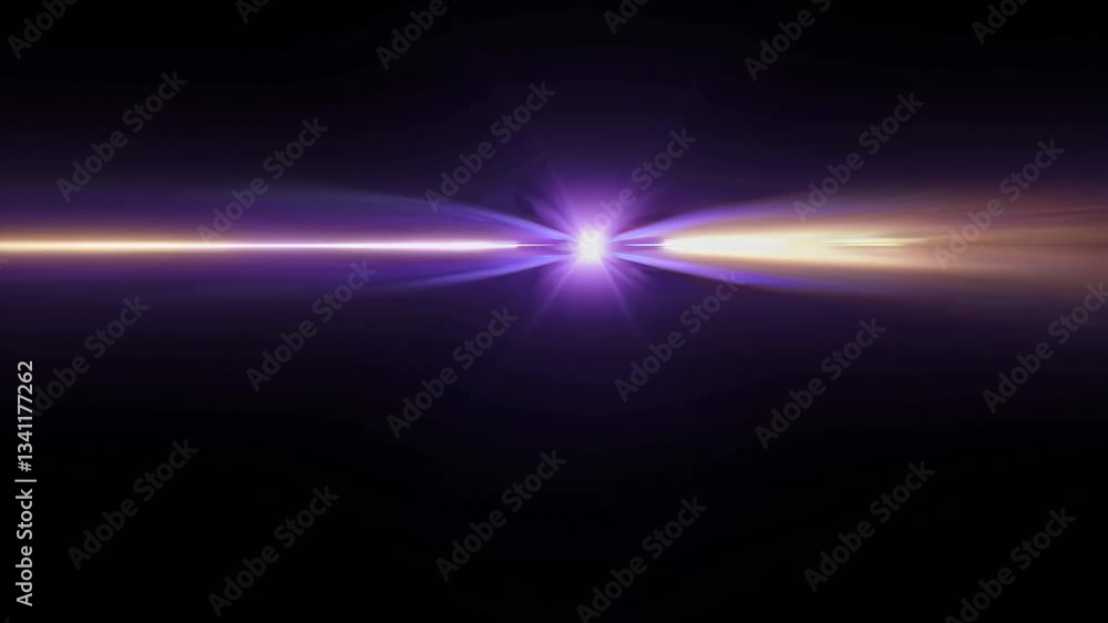 Aufkleber light flares and streaks transition pack on black background. abstract motion graphics concept. perf