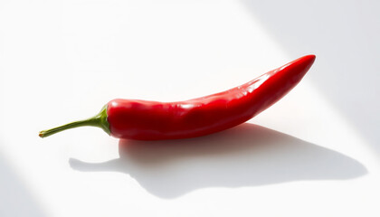 Red Chili Pepper on White Surface