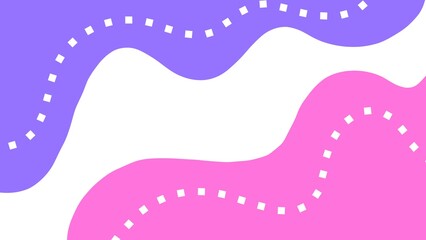 Minimalist aesthetic background of pink and purple waves