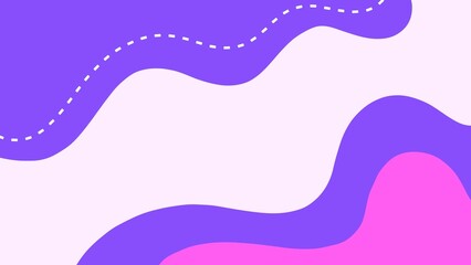 Trendy digital artwork with fluid purple and pink design