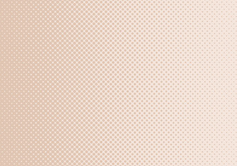 Halftone vector background. Crumpled craft package paper.  Abstract dotted pattern, beige speckle texture. 