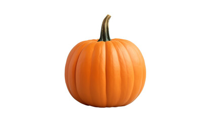 Obraz premium A Halloween Pumpkin on PNG Transparent in Pastel Tones Ideal for Adding a Subtle Festive Touch to Your Design Projects 