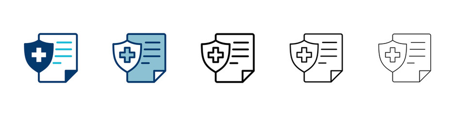 Obraz premium Medical insurance icon vector isolated on white background. health insurance icon