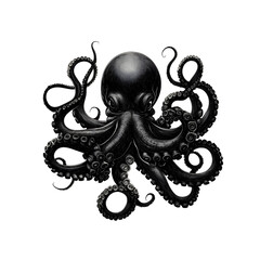 Menacing Octopus Lurking in the Depths