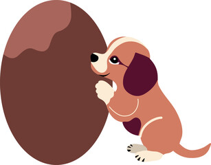 Puppy and Chocolate egg