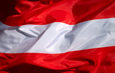National flag of Austria, close-up, full frame