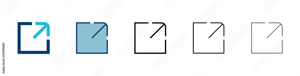 Poster link icon vector isolated on white background. link vector icon. external link symbol vector icon. h