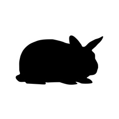 silhouette of a rabbit