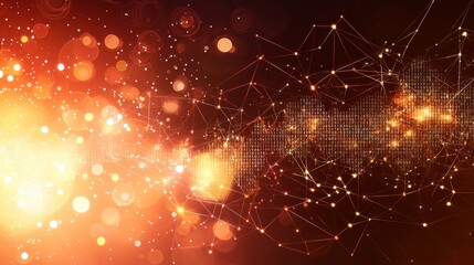 Fototapeta premium In a world where coding and algorithms converge, a cohesive system of digital intelligence emerges, propelling the innovative cyber network of tomorrow