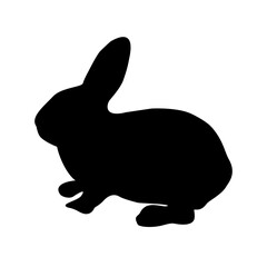 silhouette of a rabbit