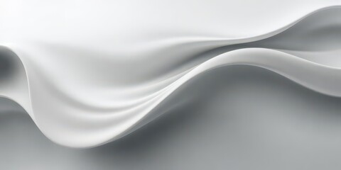 Abstract gray wave, smooth curves, elegant swoosh motion design, soft, grey, swoosh