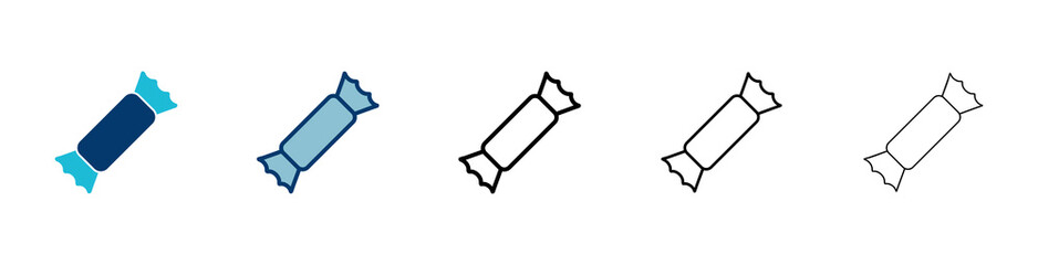 Candy icon vector isolated on white background. Candy vector icon