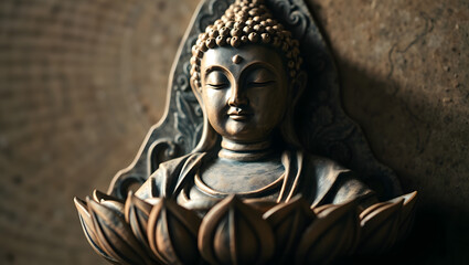statue of buddha, ai generated