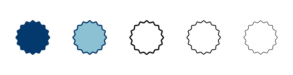 Badge icon vector isolated on white background. Awards icon. Achieve. Stamp