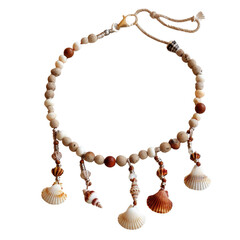 Handmade Shell Necklace with Unique Shells and Beads for Beach Style Fashion Accessories