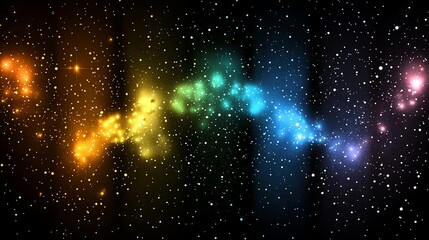 Obraz premium A vibrant digital background is created by patterns of colorful abstract light