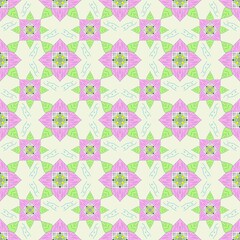 Artwork Elegant seamless lotus pattern in pastel tones. Perfect for textiles, wallpapers, and decorative design projects.