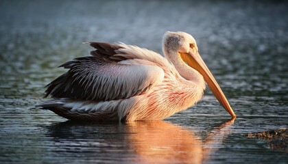pelican on the water