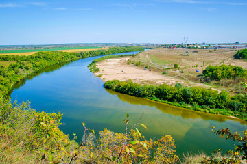 Don River landscape in the Galichya Gora nature park