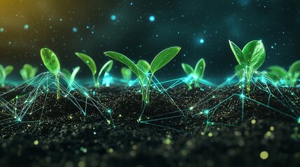 Leveraging AI-based data analysis icons to enhance agricultural productivity, this idea of digitized environmentally aware and sustainable harvesting is extremely realistic and eco-friendly