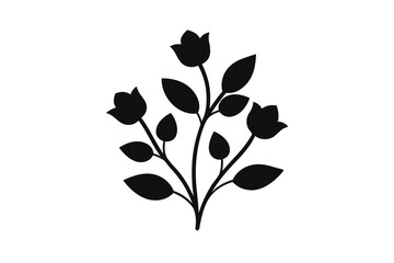 black and white flower