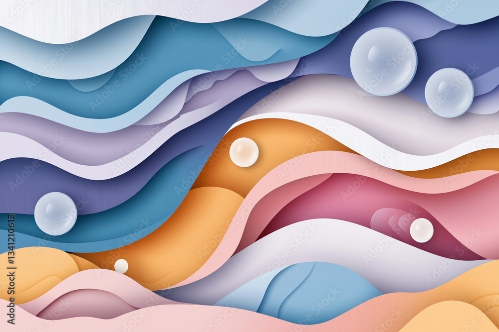 Poster an abstract background with a modern artistic design incorporates vibrant colorful shapes and patter