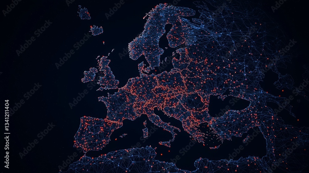 Poster the urban connectivity map is a visualization tool that illustrates the distribution and density of 