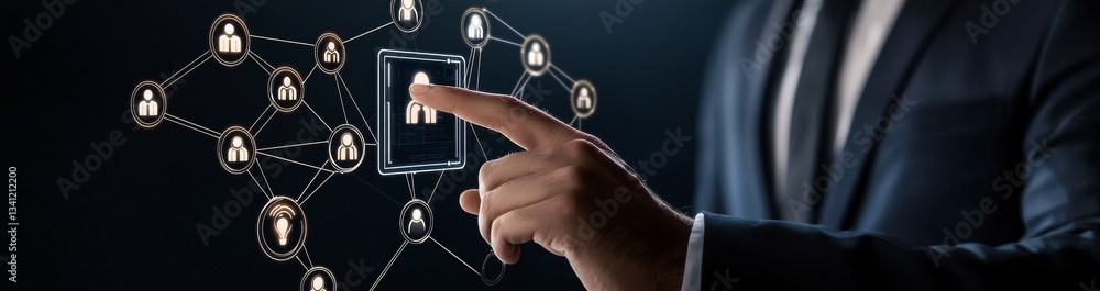 Poster the concept of digitization includes automation, digital transformation, data integration, cloud com