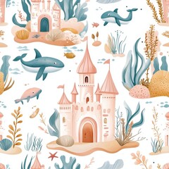 A secret door pattern that's fun, with each doorway revealing a new adventure