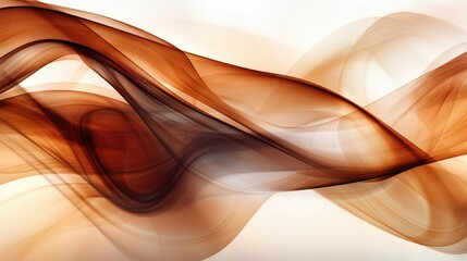 Obraz premium Dense, curling brown smoke rising dramatically in a high-contrast abstract composition.