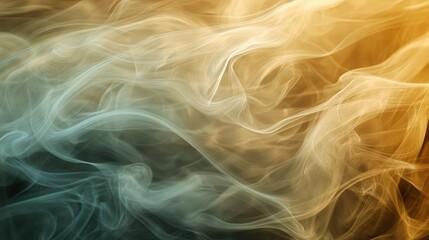 Fototapeta premium Layers of translucent brown smoke swirling in a hypnotic motion, abstract and fluid.