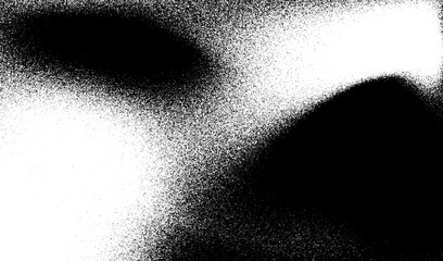 Black and white texture with a grainy noise effect. The soft transitions and halftone-inspired shading create a modern look. for background, graphic design, overlays, and digital effects.Vector