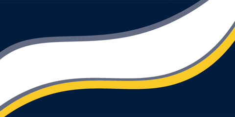 blue and yellow wavy shape background. suitable for business poster design, corporate banner luxury modern eps10.