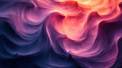 Obraz premium Abstract Swirling Canyon Walls in Vibrant Hues