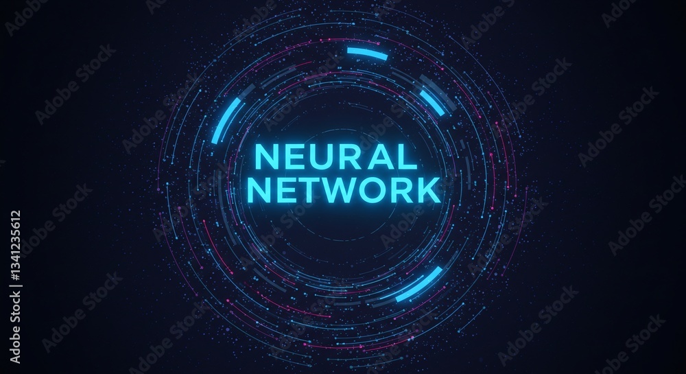 Poster neural network illustration: a captivating illustration that encapsulates the essence of a neural ne