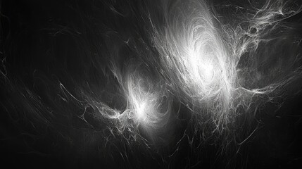 abstract representations of celestial events in black.