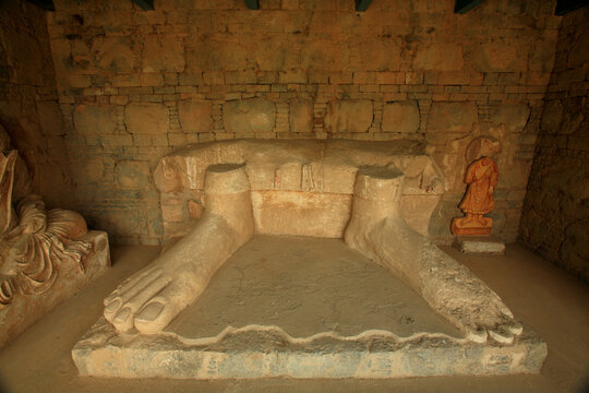 Buddha's Feet,
Buddha's Feet atDharmarajika Stupa Taxila Pakistan