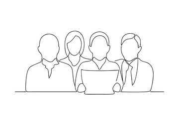 Teamwork Collaboration Businesspeople Presenting a Document Together