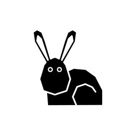 vector illustration of a rabbit