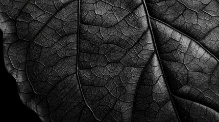 Obraz premium an abstract representation of nature in black.