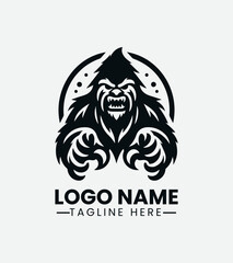 Yeti Logo Design, Abominable Snowman, Cryptid