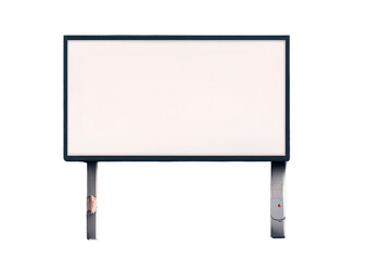 Obraz premium Empty billboard isolated on a transparent background