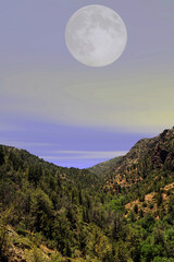 Moonrise Tonto National Forest Arizona