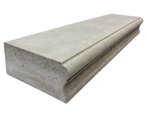 Concrete ledge on a transparent background