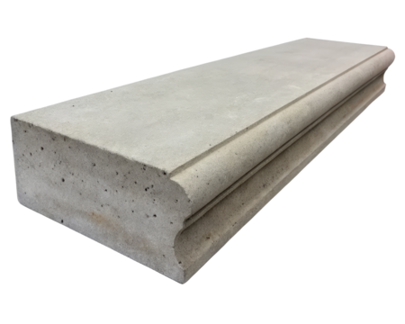 Concrete ledge on a transparent background