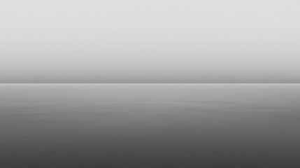 A Serene Gray Landscape, a Misty Water Reflection, and a Calm Water Surface