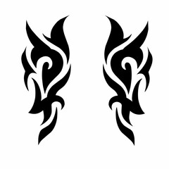 illustration design abstract tribal art tattoo. for a pair of arms